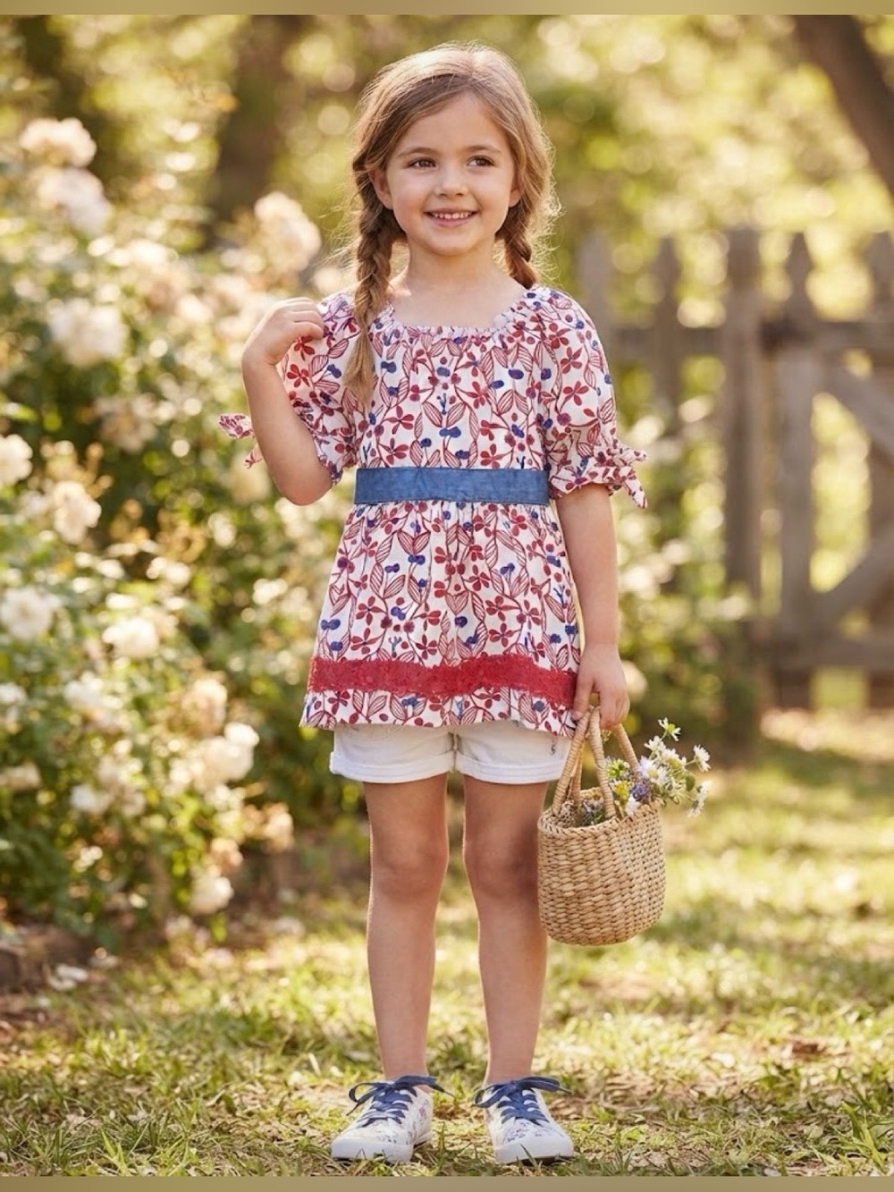 Matilda Jane Crimson Cutie Peasant Top